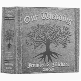 Wedding Album Rustic Silver Binder