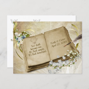 Wedding Album Save The Date Postcard