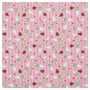 Wedding and Bridal Shower Pink Shoes Patterned Fabric