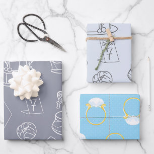 Wedding and Bridal shower Wrapping Paper Sheets