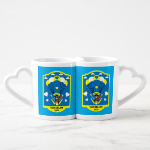 Wedding And Engagement Gift For Skydivers Coffee Mug Set