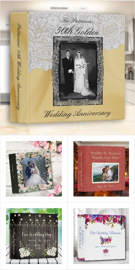 Wedding and Wedding Anniversary Photo Albums