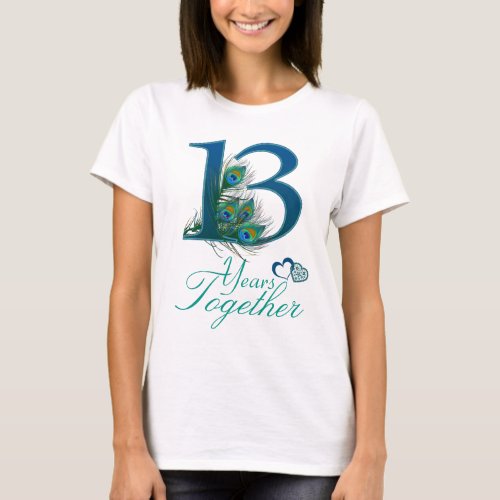 wedding anniversary  13  13th  number 13 T_Shirt