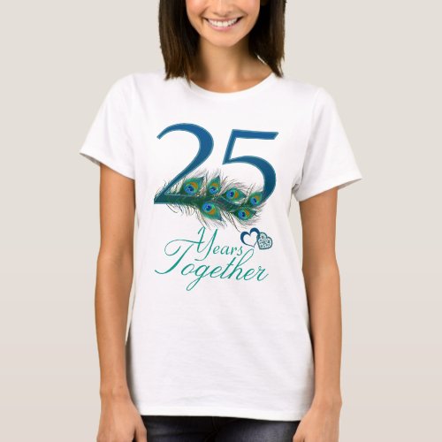 wedding anniversary  25  25th  number 25 T_Shirt