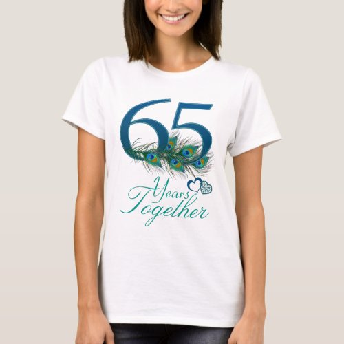 wedding anniversary  65  65th  number 65 T_Shirt