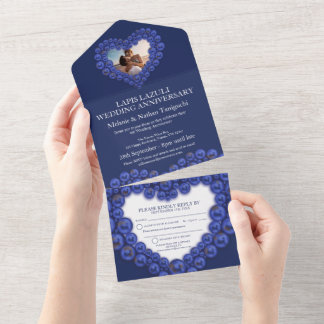 wedding anniversary 9 year party all in one invitation