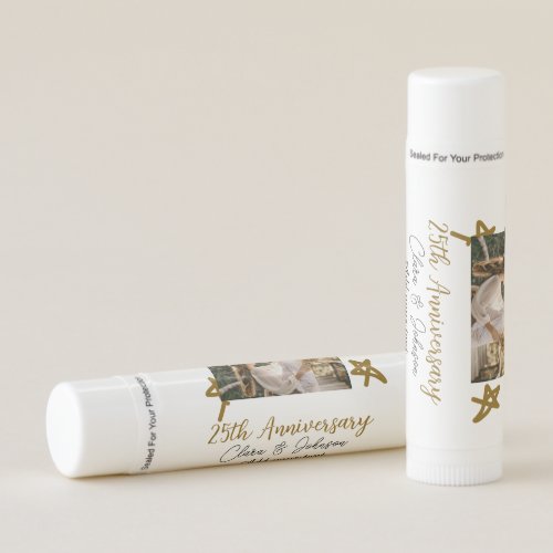 Wedding Anniversary add name year image gold stars