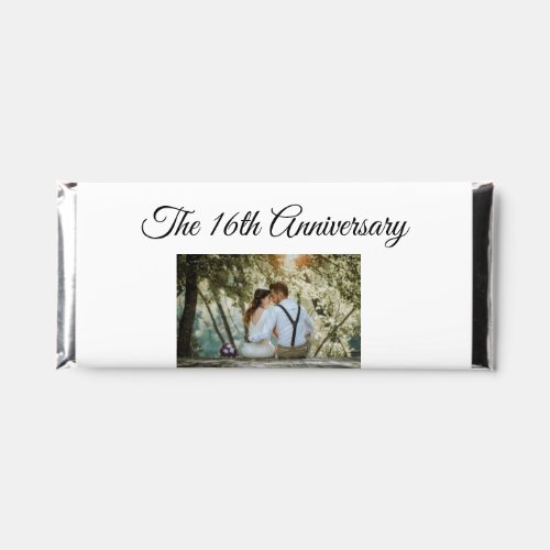 Wedding Anniversary add name year image text coule Hershey Bar Favors