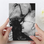 Wedding Anniversary ANY YEAR Custom Photo Card<br><div class="desc">Girly-Girl-Graphics at Zazzle: Wedding Anniversary ANY YEAR Custom Photo Card - Forever, Every Day, Always, You and Me. Beautiful Love Quote Modern Elegant Trendy Black and White Cute Couple Photo Card to Personalize features a Simple, yet Uniquely Chic Script and Printed Typography and is a Stylish Way for a Wife...</div>