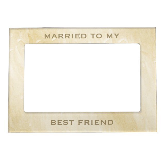 Wedding Anniversary Best Friend Magnetic Frame (Front)