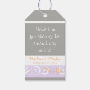 Wedding Anniversary Birthday Thank You Gift Tag