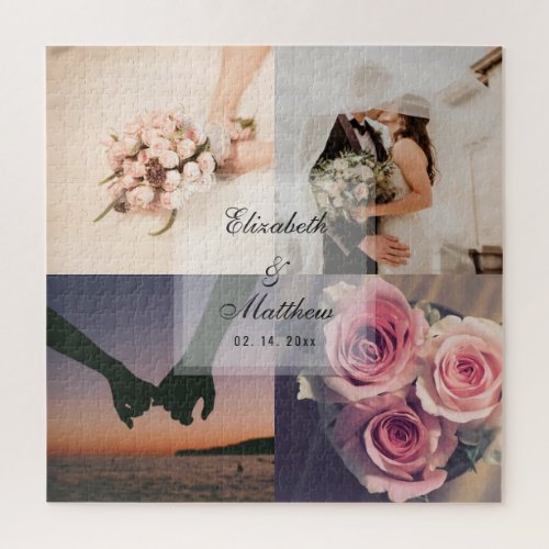 Wedding Anniversary Bride and Groom Photo Collage