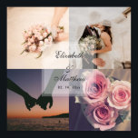 Wedding Anniversary Bride and Groom Photo Collage Poster<br><div class="desc">Wedding Anniversary Bride and Groom Photo Collage Poster</div>