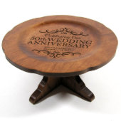 Wedding Anniversary Cherry Wood Cake Stand  (3/4)