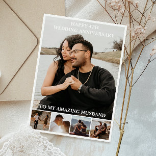 Wedding Anniversary Custom Photo Card