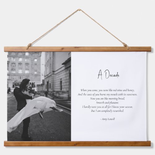 Wedding Anniversary Custom Photo Love Poem