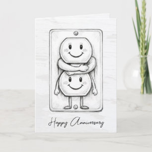 Wedding Anniversary Electrical Socket Card