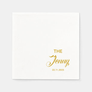 Wedding Anniversary Engagement Personalized Napkins