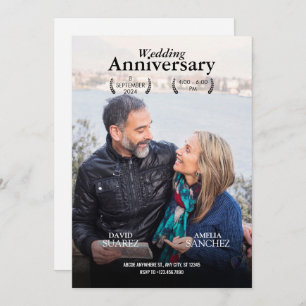 Wedding Anniversary film movie poster photo Invitation