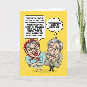 Wedding Anniversary For Older Couple Humor Holiday Card