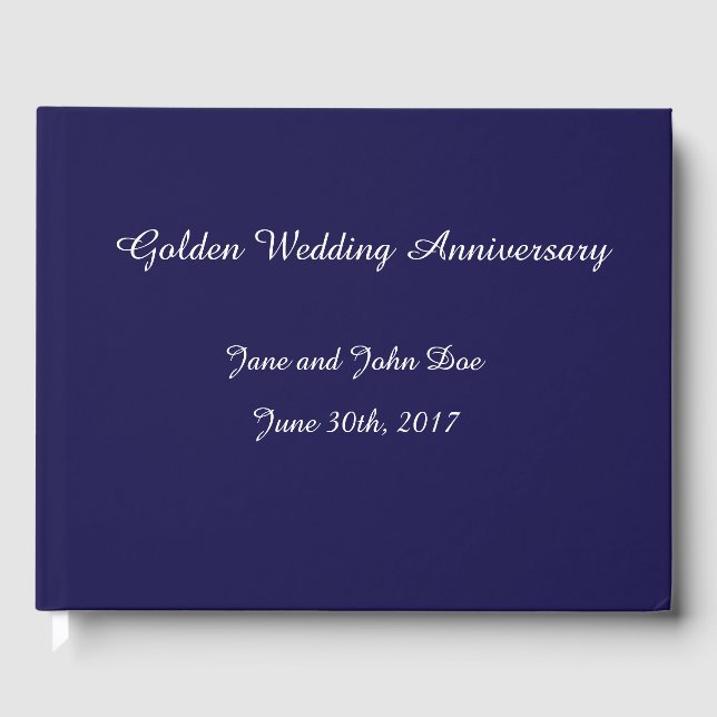 Wedding Anniversary Guest Book (Front)