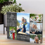 Wedding Anniversary Happy Ever After Multi Photo Acrylic Award<br><div class="desc">Wedding Anniversary photo block which you can personalize for any years and 5 of your favorite pictures. The wording reads "# years in to our happy ever after" and the template is set up ready for you to add the anniversary year, your name and date established. The design has a...</div>