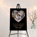 Wedding Anniversary Heart Photo Collage Black Foam Board<br><div class="desc">Celebrate the special moments with your loved one with this Heart Shape Photo Collage design. This customizable picture collage design is perfect for creating a personalized and heartfelt gift featuring cherished moments, creating a visual journey of the precious memories you've shared. Great for birthday, wedding anniversary, Valentine's Day or any...</div>