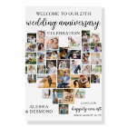 Wedding Anniversary Heart Shaped 36 Photo Collage