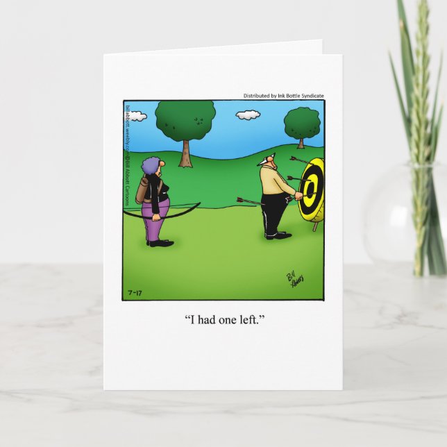 Wedding Anniversary Humor Card For Fun Couple (Front)