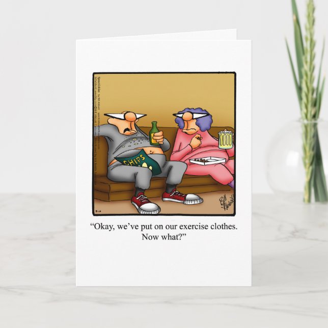 Wedding Anniversary Humor Greeting Card (Front)