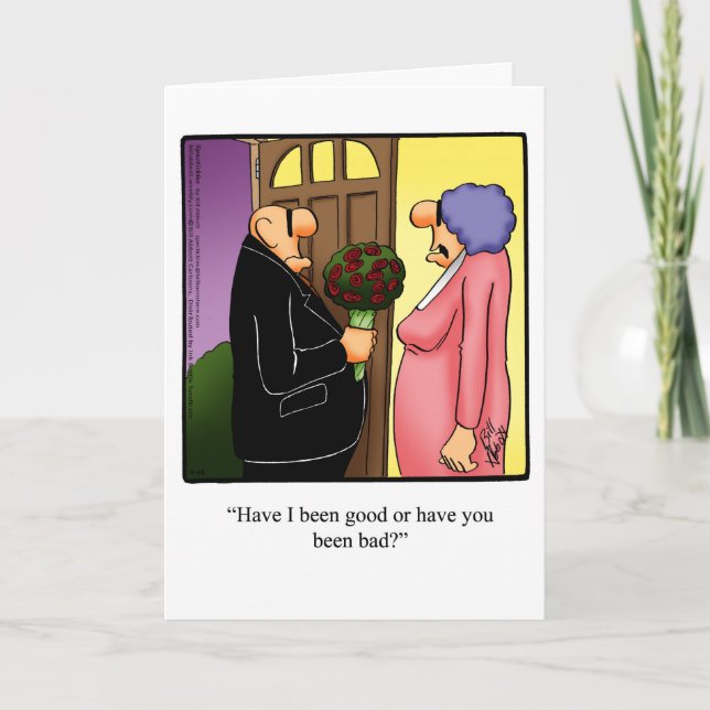 Wedding Anniversary Humor Greeting Card (Front)