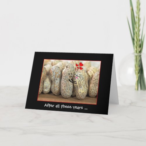 Wedding Anniversary Humor with Peanuts Hugging Card