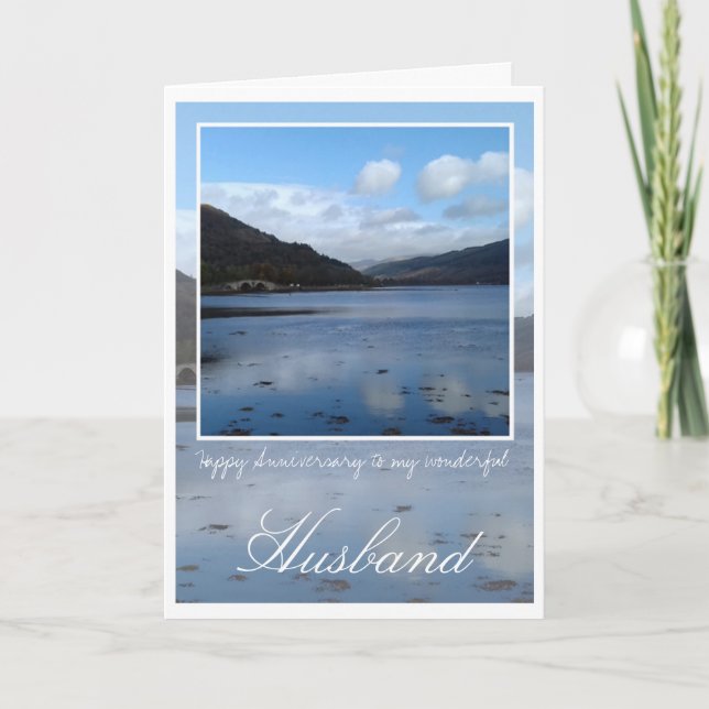 Wedding Anniversary Husband, Inveraray, Scotland, Card (Front)