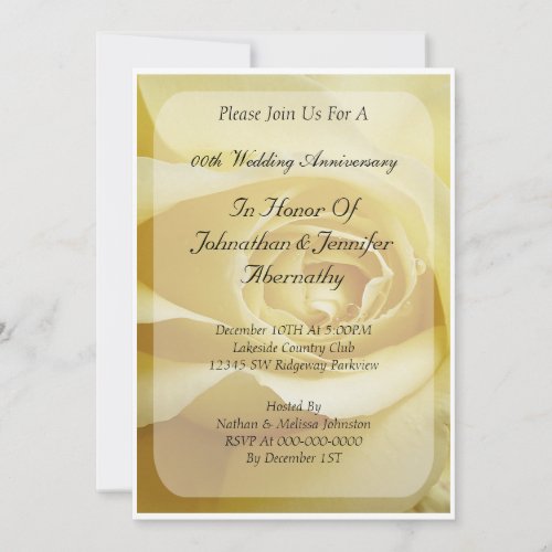 Wedding Anniversary Invitation