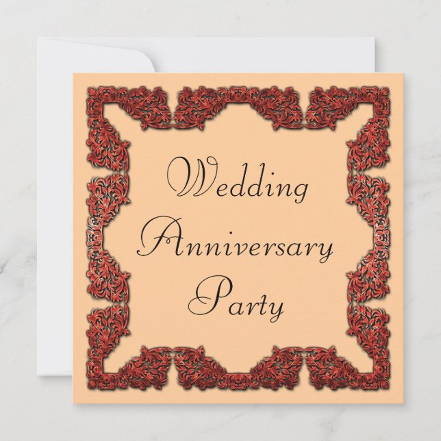 Wedding Anniversary Invitation (Front)