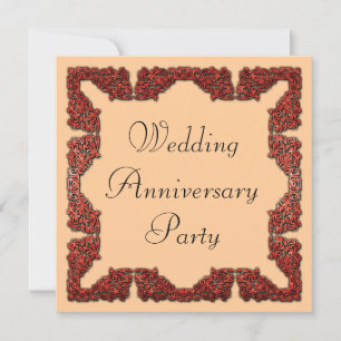 Wedding Anniversary Invitation