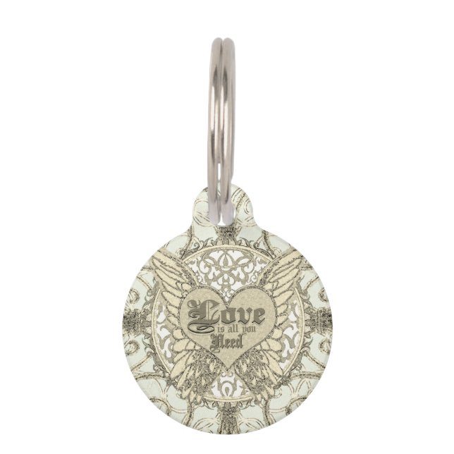 Wedding Anniversary Keepsake Pet Name Tag (Back)