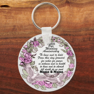 Wedding Anniversary   keychain