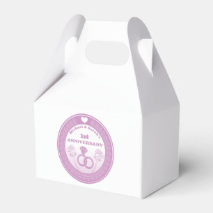 Wedding anniversary Lace look change the year Favor Boxes