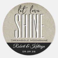 Wedding/Anniversary Moonshine Personalized Label