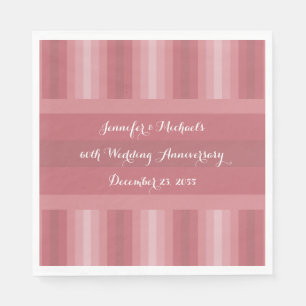 Wedding Anniversary Party Bridal Shower Dusty Rose Napkins