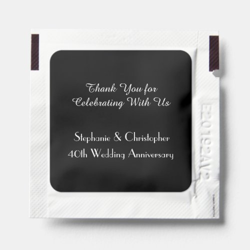 Wedding Anniversary Party Favor Personalized Hand Sanitizer Packet