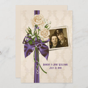 Wedding Anniversary party photo frame Invitation