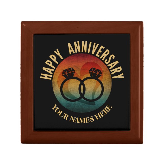 wedding anniversary personalized gift gift box (Front)