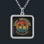 wedding anniversary personalized gift silver plated necklace<br><div class="desc">wedding anniversary personalized gift</div>