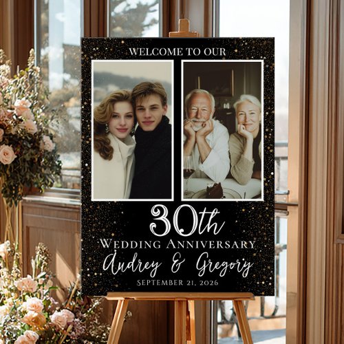 Wedding anniversary photo collage welcome