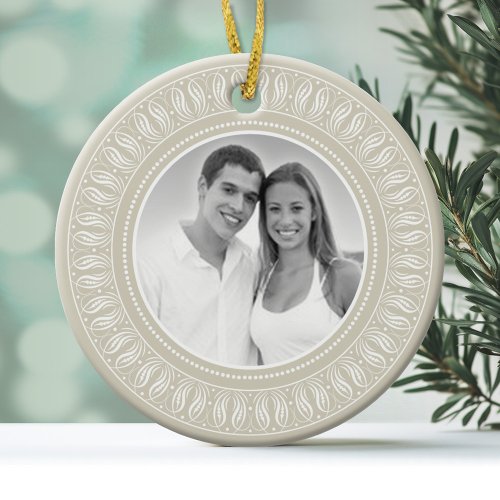 Wedding Anniversary Photo Frame Ceramic Ornament