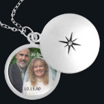 Wedding  Anniversary Photo Keepsake Necklace<br><div class="desc">Keepsake Necklaces Choose either Silver Plated or Sterling Silver</div>