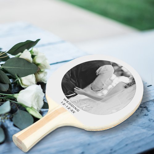 Wedding Anniversary Photo Ping Pong Paddle