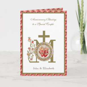 Wedding Anniversary Religious Virgin Mary Jesus Card